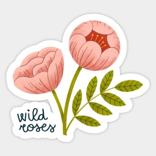 Wild Roses Sticker